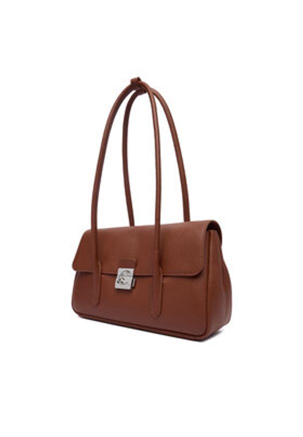 Coccinelle Torebka U4K Coccinelle C-Me Lock E1 U4K 12 03 02 Brązowy. Kolor: brązowy. Materiał: skórzane