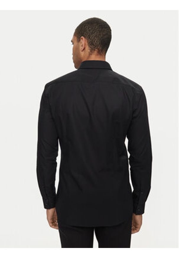 Hugo Koszula Koey 50519819 Czarny Slim Fit. Kolor: czarny. Materiał: bawełna