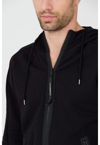 C.P. Company - C.P. COMPANY Czarna bluza z kapturem Hooded Open. Typ kołnierza: kaptur. Kolor: czarny #8