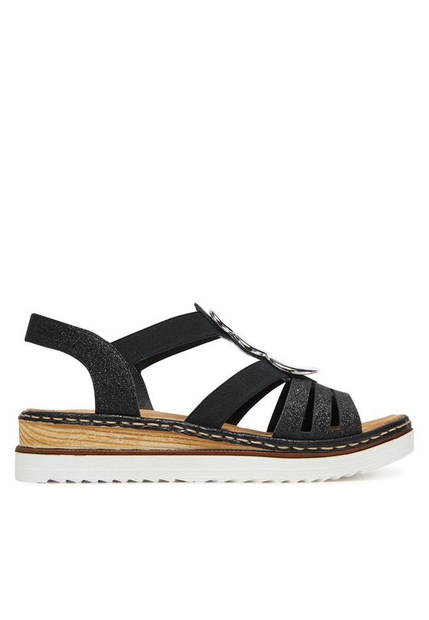 Sandały Rieker. Kolor: czarny