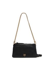 Pinko - PINKO Torebka Double Mini Al 25-26 PLTT 105359 A0QO Czarny. Kolor: czarny. Materiał: skórzane #4