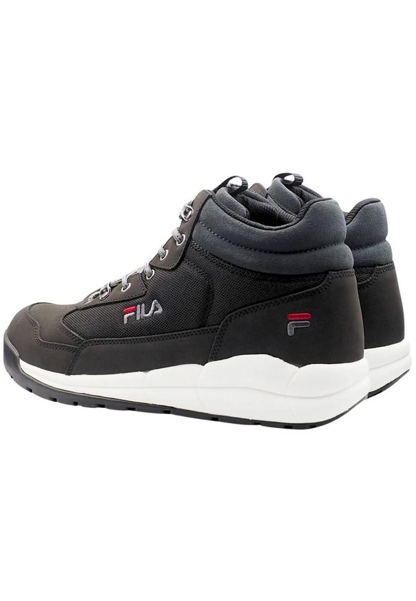 Fila - Męskie Buty Sportowe Alpha Suede Mid. Kolor: czarny