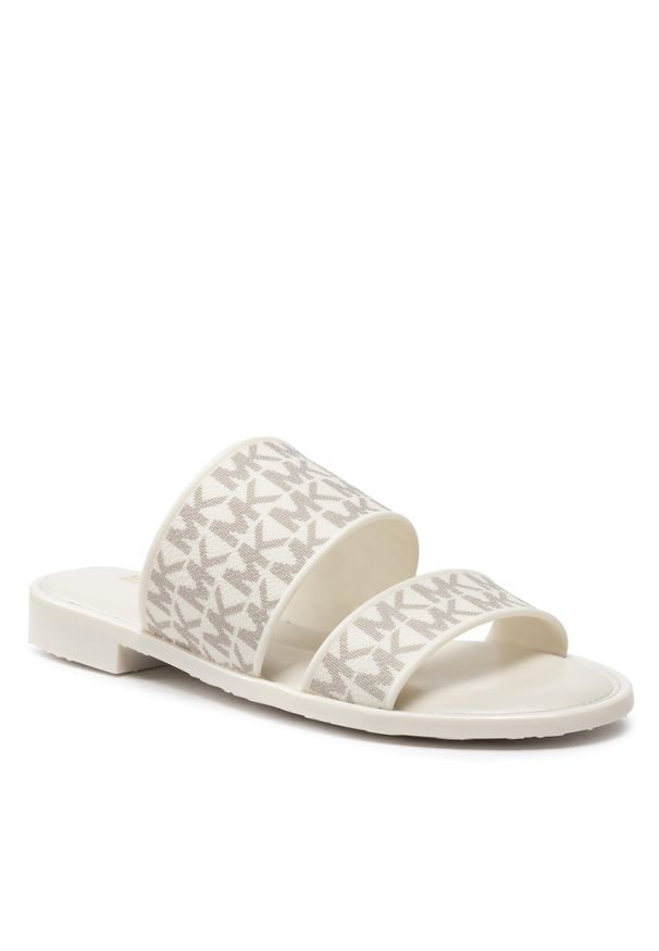 Klapki MICHAEL Michael Kors Kennedy Jelly Slide 40S2KDFA1Q Vanilla. Kolor: biały
