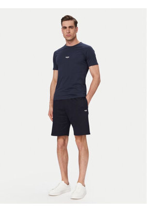 BOSS Szorty sportowe 50561493 Granatowy Regular Fit. Kolor: niebieski. Materiał: bawełna. Styl: sportowy