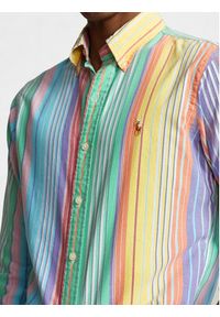 Polo Ralph Lauren Koszula 710937995001 Kolorowy Slim Fit. Typ kołnierza: polo. Materiał: bawełna. Wzór: kolorowy #5