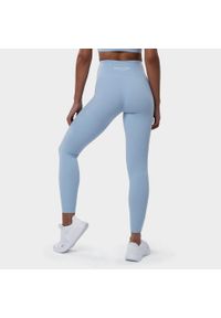 Kobieta Fitness Legginsy sportowe ze średnim stanem Shine SIROKO Błękitny. Kolor: niebieski. Materiał: nylon. Sport: fitness