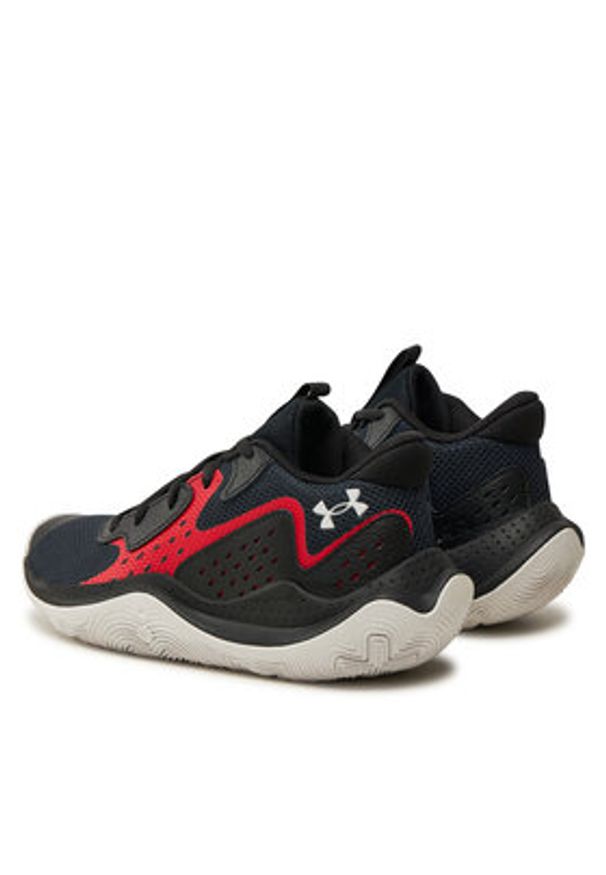 Under Armour Buty Ua Gs Jet '23 3026635-001 Czarny. Kolor: czarny. Materiał: skóra
