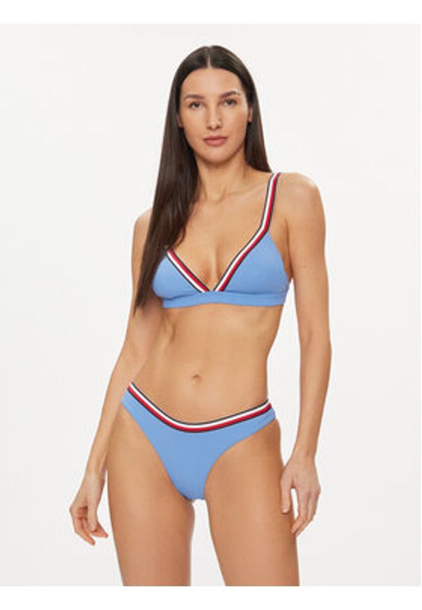 TOMMY HILFIGER - Tommy Hilfiger Góra od bikini UW0UW05290 Niebieski. Kolor: niebieski. Materiał: syntetyk