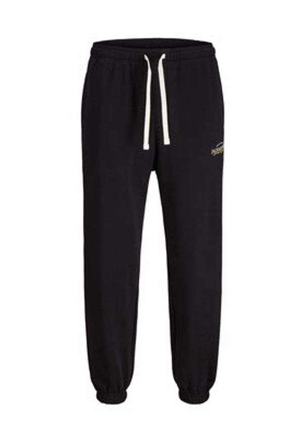 Jack & Jones Spodnie dresowe Kane Billy 12283257 Czarny Relaxed Fit. Kolor: czarny. Materiał: syntetyk