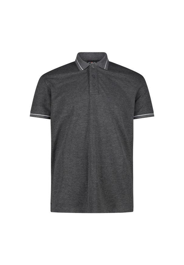 Polo CMP. Typ kołnierza: polo. Kolor: czarny. Styl: sportowy