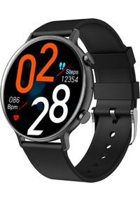 Smartwatch Rubicon RNCE98 Czarny + biały pasek (RNCE98). Rodzaj zegarka: smartwatch. Kolor: biały, czarny, wielokolorowy