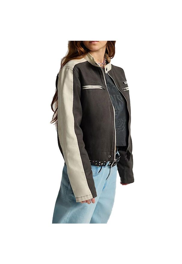 Vans - Kurtka VANS RYDEN BIKER JACKET FAD Brązowy. Kolor: brązowy. Materiał: tkanina