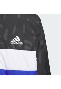 Adidas - Kurtka Colorblocked Padded Kids. Kolor: czarny. Materiał: puch, materiał