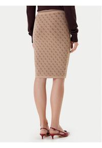 Guess Spódnica ołówkowa W4BD53 Z37K0 Beżowy Regular Fit. Kolor: beżowy. Materiał: syntetyk #4