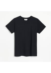 Reserved - T-shirt z bawełny organicznej - Czarny. Kolor: czarny. Materiał: bawełna #1
