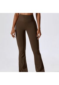 Intica - Spodnie treningowe z elastycznego materiału z wysokim stanem Oksun. Stan: podwyższony. Kolor: różowy. Materiał: materiał. Sport: fitness #5