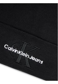 Calvin Klein Czapka Mono Logo Embro K50K512460 Czarny. Kolor: czarny. Materiał: bawełna, materiał