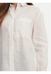 Max Mara Leisure Koszula Noel 2516111018 Biały Regular Fit. Kolor: biały. Materiał: len #4