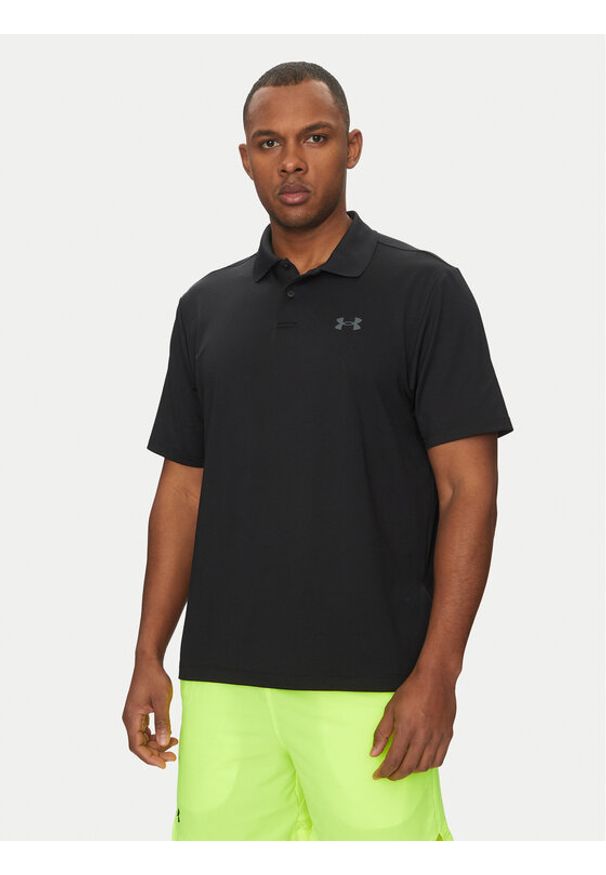 Under Armour Polo Matchplay 1377374 Czarny Loose Fit. Typ kołnierza: polo. Kolor: czarny. Materiał: syntetyk