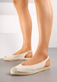Born2be - Beżowe Sandały Espadryle z Plecionką z Odkrytą Piętą Nelazina. Okazja: na co dzień. Nosek buta: otwarty. Kolor: beżowy. Materiał: materiał. Sezon: lato. Styl: elegancki, casual #6