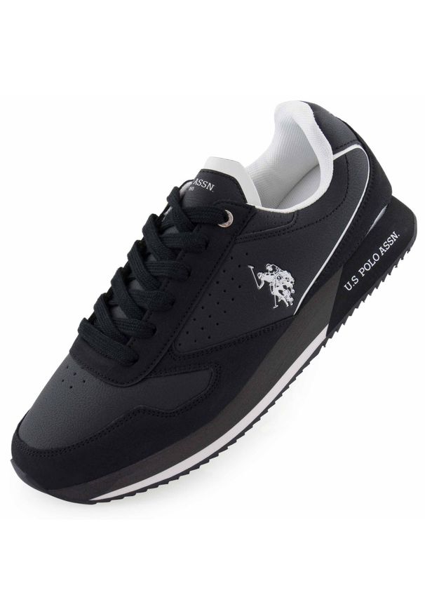 Stylowe Sneakersy U.S. Polo Assn. 41 dla Mężczyzn. Kolor: czarny, szary, zielony, wielokolorowy. Materiał: skóra ekologiczna