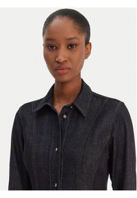 TOMMY HILFIGER - Tommy Hilfiger Sukienka jeansowa WW0WW48520 Granatowy Regular Fit. Kolor: niebieski. Materiał: bawełna #5