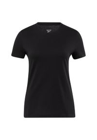 Koszulka damska Reebok en coton. Kolor: czarny. Sport: fitness #1
