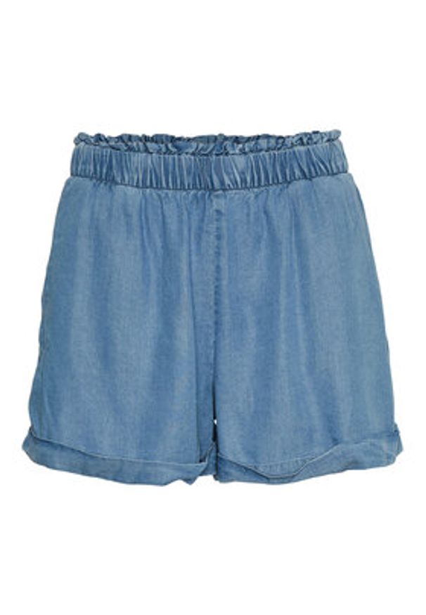 Vero Moda Szorty materiałowe Harper 10283731 Niebieski Regular Fit. Kolor: niebieski. Materiał: lyocell