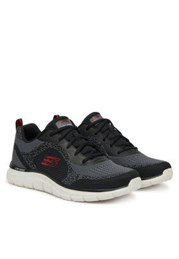 skechers - Skechers Sneakersy Track-Glendor 232699/BKRD Czarny. Kolor: czarny. Materiał: materiał