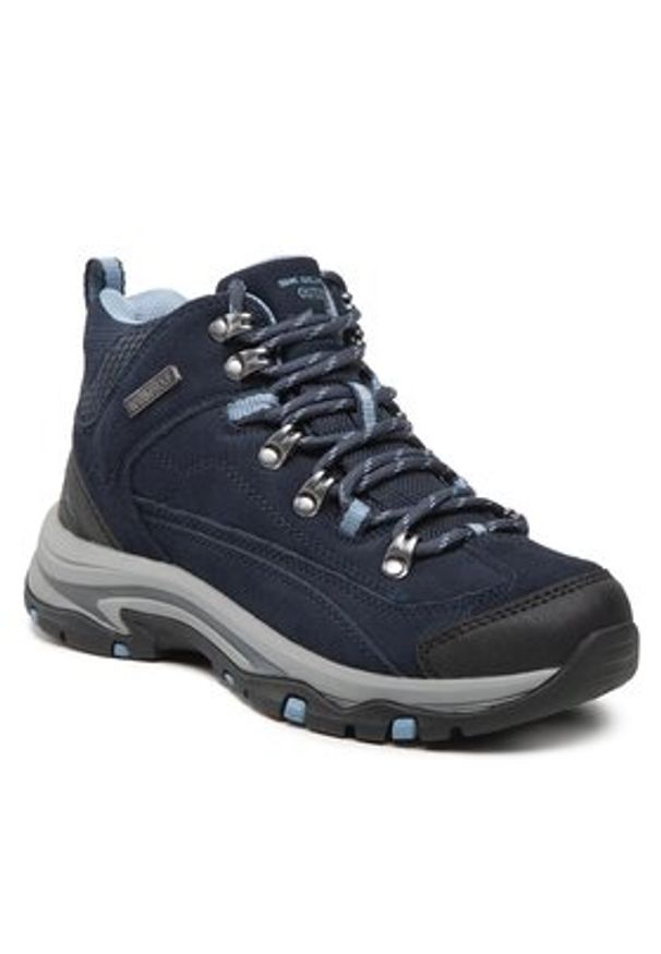 skechers - Skechers Trapery Alpine Trail 167004/NVGY Granatowy. Kolor: niebieski. Materiał: zamsz, skóra