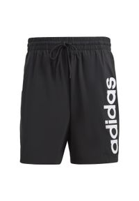 Adidas - Spodenki krótkie sportowe AEROREADY Essentials Chelsea. Kolor: czarny. Materiał: materiał. Długość: krótkie