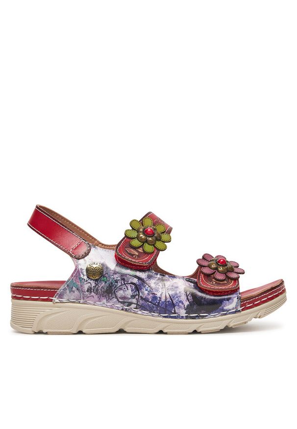 Sandały Laura Vita. Kolor: czerwony