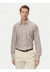 JOOP! Koszula Pit1 30102693 Brązowy Slim Fit. Kolor: brązowy. Materiał: bawełna #1