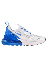 Buty do chodzenia damskie Nike Air Max 270. Zapięcie: sznurówki. Kolor: wielokolorowy, biały. Materiał: materiał, tkanina, syntetyk. Szerokość cholewki: normalna. Model: Nike Air Max. Sport: turystyka piesza