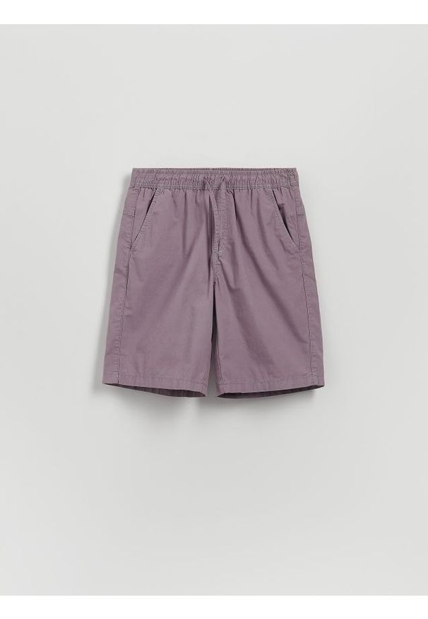 Reserved - Bawełniane szorty - fioletowy. Kolor: fioletowy. Materiał: bawełna