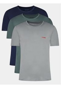 Hugo Komplet 3 t-shirtów T-Shirt Rn Triplet P 50480088 Zielony Regular Fit. Kolor: zielony. Materiał: bawełna #1