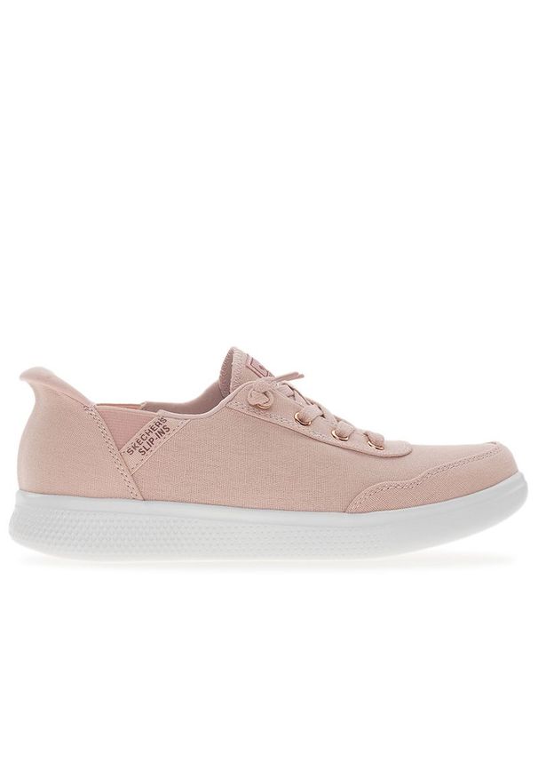 skechers - Buty damskie Skechers Slip-ins Bobs Skip Cute B Cute Sweet 114815BLSH - różowe. Zapięcie: bez zapięcia. Kolor: różowy. Szerokość cholewki: normalna. Wzór: aplikacja. Model: Skechers Sport
