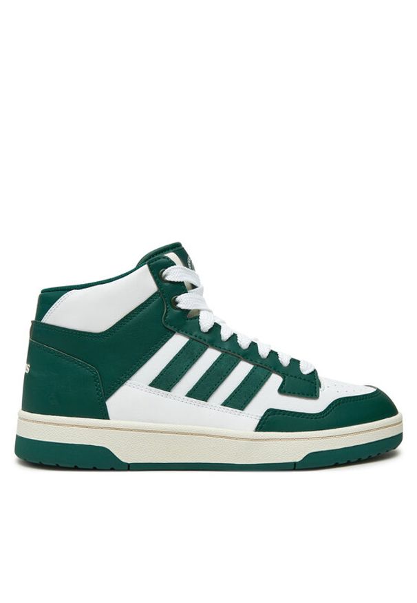 Adidas - adidas Sneakersy RAPID COURT MID W JP5869 Zielony. Kolor: zielony. Materiał: skóra, zamsz
