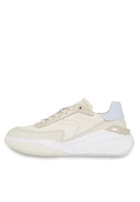 Calvin Klein Sneakersy Cloud Wedge Lace Up HW0HW01647 Beżowy. Kolor: beżowy. Materiał: skóra #4