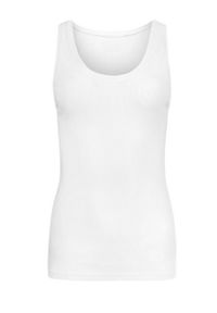 MUUV Top Basic Rib damski kolor biały. Kolor: biały. Materiał: bawełna, prążkowany. Długość rękawa: na ramiączkach #3