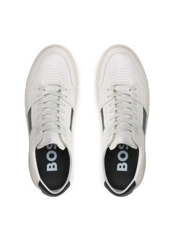BOSS - Boss Sneakersy 50495815 Biały. Kolor: biały. Materiał: skóra
