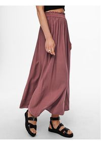 only - ONLY Spódnica maxi Venedig 15164606 Różowy Regular Fit. Kolor: różowy. Materiał: wiskoza #3