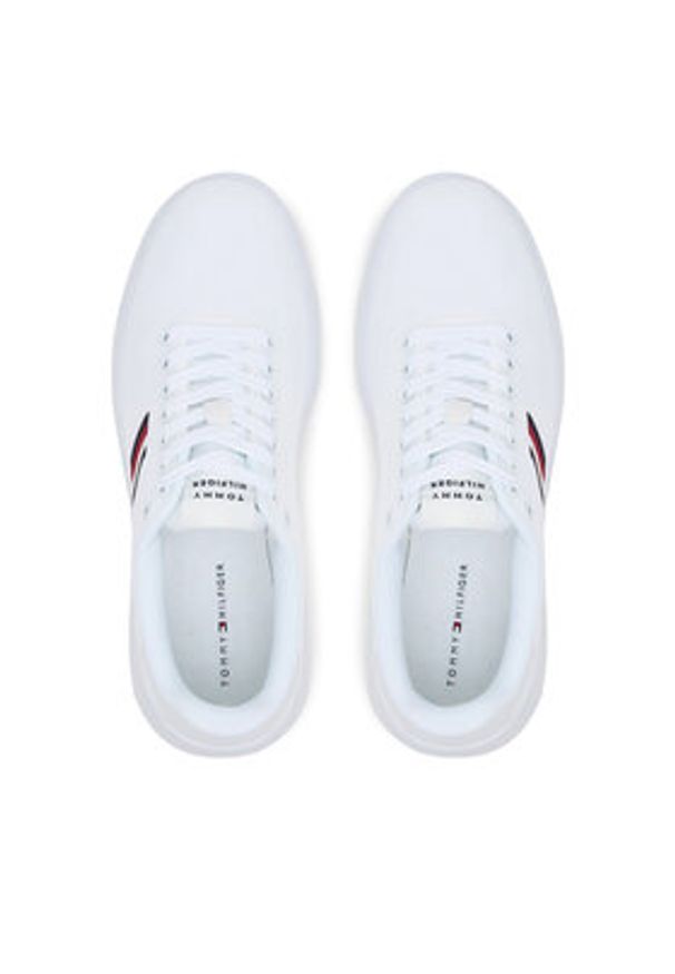 TOMMY HILFIGER - Tommy Hilfiger Sneakersy Modern Lightcup FM0FM05528 Biały. Kolor: biały. Materiał: materiał