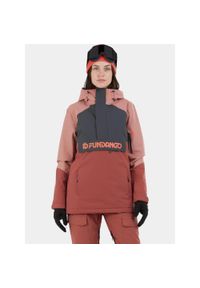 FUNDANGO - Anorak Damski Fundango Birch ECO Logo. Kolor: czarny, różowy, wielokolorowy. Sezon: zima. Sport: wspinaczka, narciarstwo