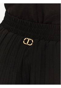 TwinSet - TWINSET Spodnie palazzo 251TP2782 Czarny Wide Leg. Kolor: czarny. Materiał: syntetyk