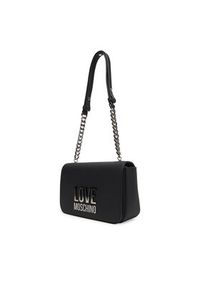 Love Moschino - LOVE MOSCHINO Torebka JC4254PP0MKD000B Czarny. Kolor: czarny. Materiał: skórzane