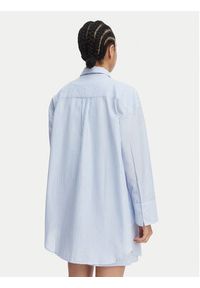 TOMMY HILFIGER - Tommy Hilfiger Koszula Seersucker UW0UW06474 Niebieski Regular Fit. Kolor: niebieski. Materiał: bawełna #4