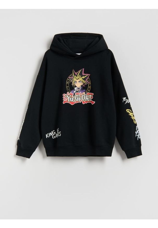 Reserved - Bluza Yu-Gi-Oh! - czarny. Kolor: czarny. Materiał: bawełna, dzianina