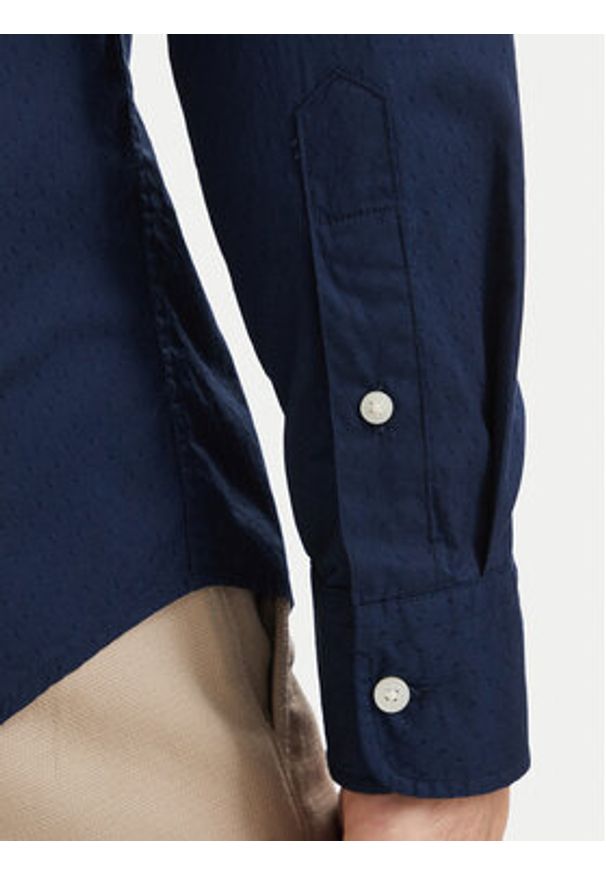 TOMMY HILFIGER - Tommy Hilfiger Koszula Pop Small MW0MW43321 Granatowy Regular Fit. Kolor: niebieski. Materiał: bawełna