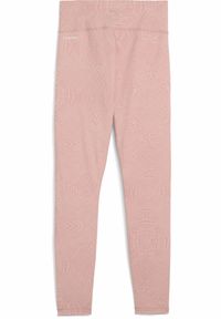 Puma - Damskie legginsy 7/8 z wysokim stanem MOVE CLOUDSPUN PUMA Rose Quartz Pink. Stan: podwyższony. Kolor: różowy. Materiał: materiał